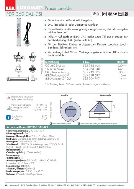 Taschenkatalog 2012 - Swisslux AG