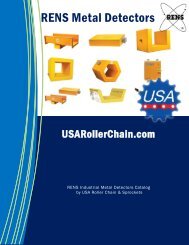 RENS Industrial Metal Detectors Catalog by USA Roller Chain & Sprockets