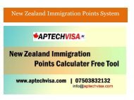 NZ Immigration points  Strategies Check Online Free