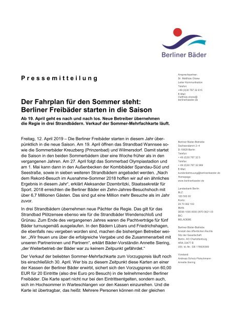 2019_04_12_Pressemitteilung der Berliner Bäder zum Saisonstart 2019