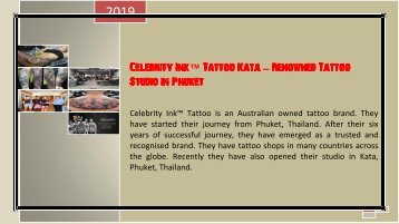 Celebrity Ink Tattoo Kata – Renowned Tattoo Studio in Phuket