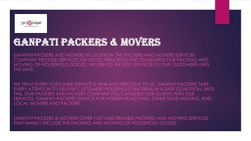 Packers n movers Lucknow  