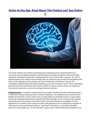 By what method Should You Take A4 Neural Fusion Formula?