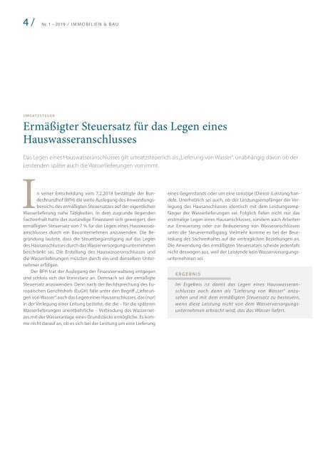 Immobilien & Bau 1/19