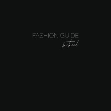Fashion Guide for Travel