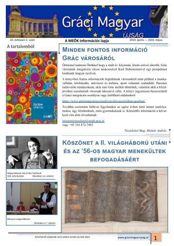 Gráci Magyar Újság 20. évfolyam 2. szám