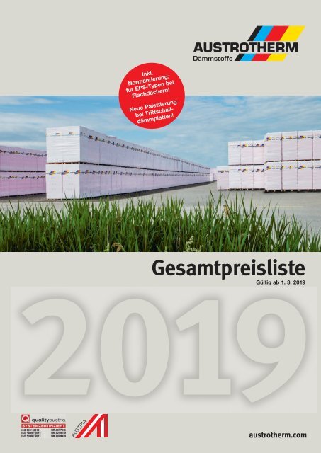 Austrotherm preiseliste 2019