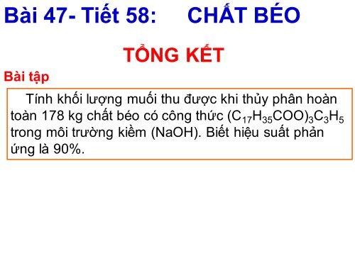 DỰ ÁN DẠY HỌC THEO CHỦ ĐỀ TÍCH HỢP HÓA HỌC BÀI CHẤT BÉO (2015)