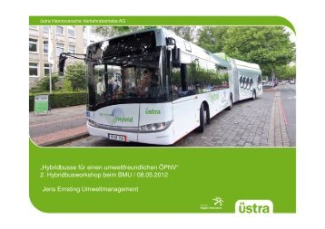 Hybridbusse in Hannover