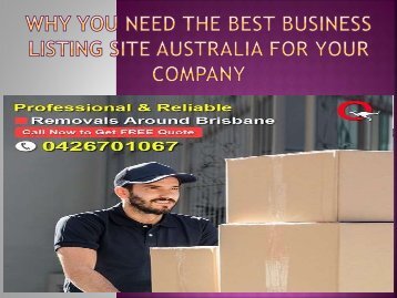 Why You Need the Best Business Listing Site Australia for Your Company