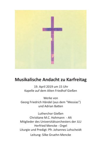 karfreitag 19 plakat