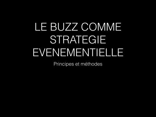 Cours Buzz