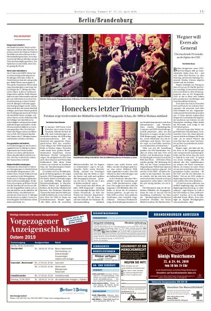 Berliner Zeitung 13.04.2019