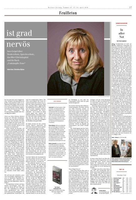 Berliner Zeitung 13.04.2019