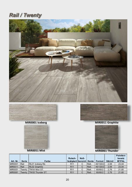 Terrassenplattenkatalog 2019 Felbermair Edition