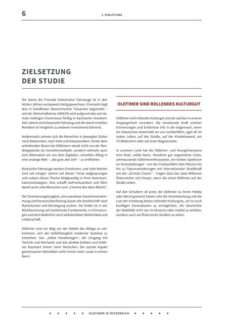 Oldtimer in Österreich Report Kurzfassung 2017