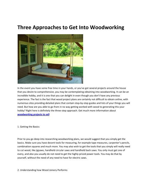 5 woodworking projects to sell