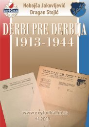 DERBI PRE DERBIJA 1913-1944