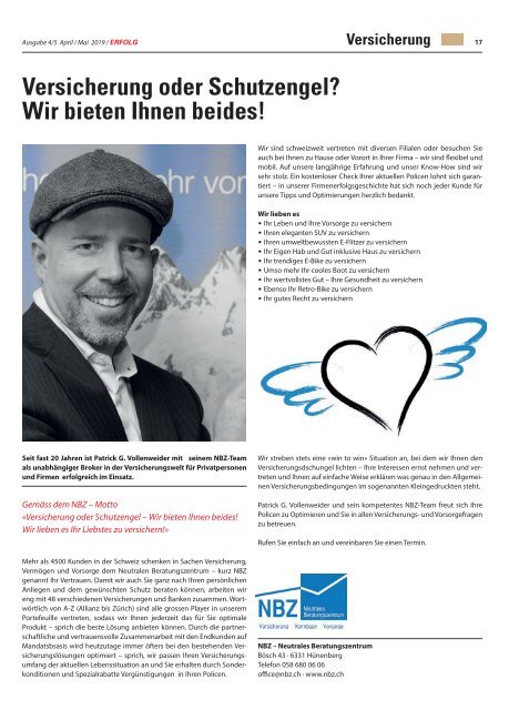 Erfolg_Ausgabe Nr. 4/5 - Feb/Mar 2019