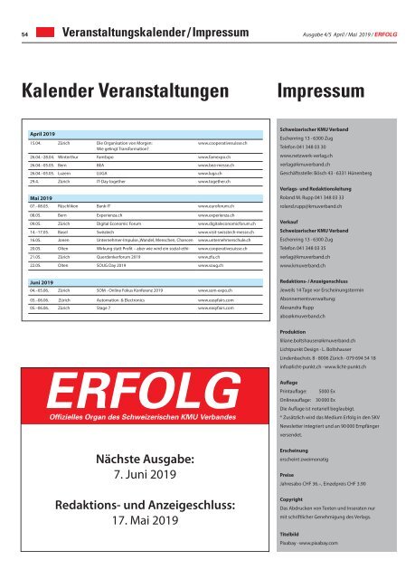 Erfolg_Ausgabe Nr. 4/5 - Feb/Mar 2019