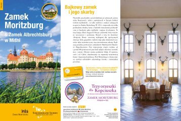 Informationsflyer Zamek Moritzburg & Zamek Albrechtsburg  w Miśni