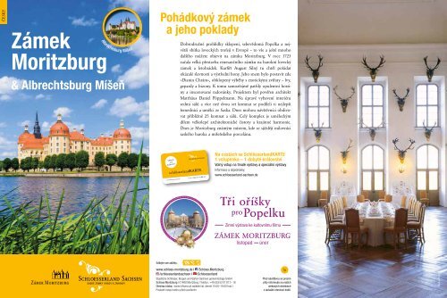 Informationsflyer Zámek Moritzburg/Zámek Albrechtsburg Míšeň