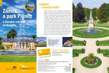 Informationsflyer Zamek a park Pillnitz & Barokni zahrada Großsedlitz