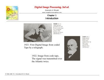 Digital Image Processing, 3rd ed. 1921- First Digital Image from ...