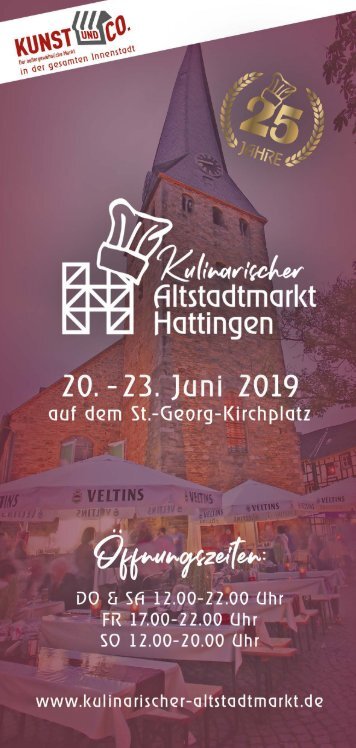 Kulinarischer Alstadtmarkt Hattingen 2019
