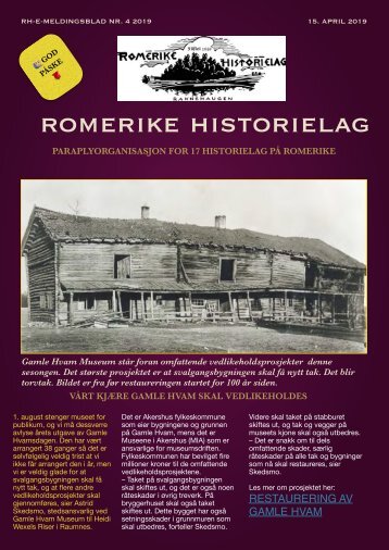 RH-E-meldingsblad NR 4 2019