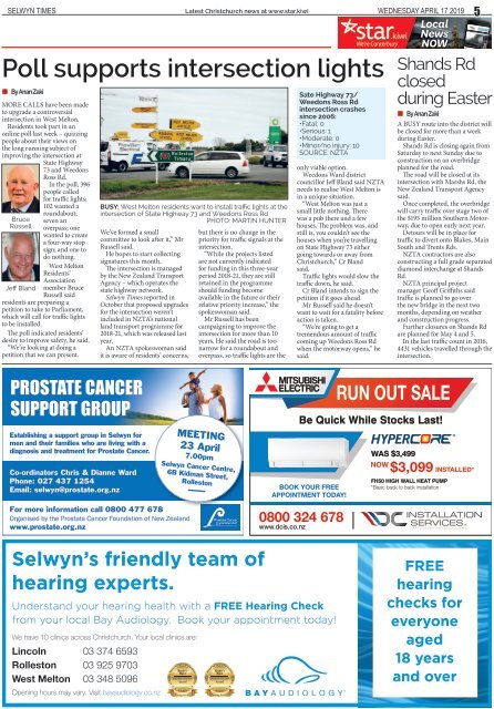 Selwyn Times: April 17, 2019