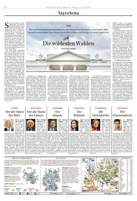 Berliner Zeitung 15.04.2019