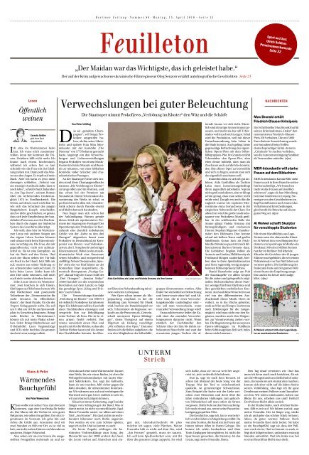 Berliner Zeitung 15.04.2019