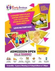 Admission Open at Early Innings - Daycare in Bangalore