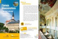 Informationsflyer Schloss Weesenstein/Barockgarten Großsedlitz