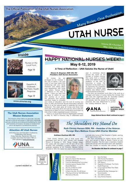 Utah Nurse - May 2019