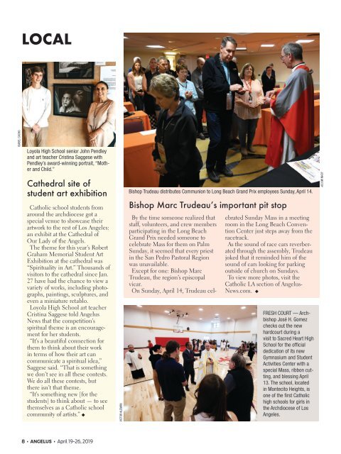 Angelus News | April 19-26, 2019 | Vol. 4 No. 15