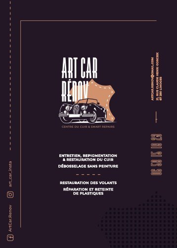 Book de presentation - Art Car Rénov