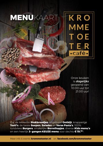 Menukaart Toeter 2019