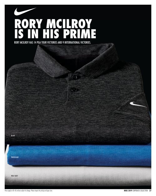 2019 Nike Golf E-Catalogue