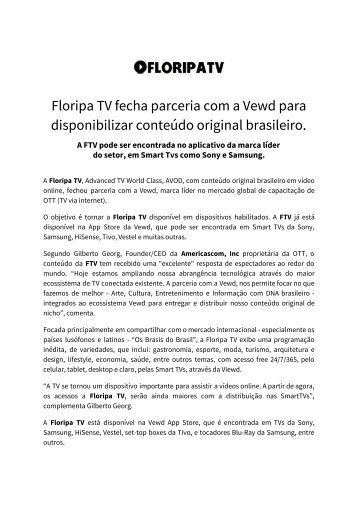 Floripa TV _ Vewd Divulgação