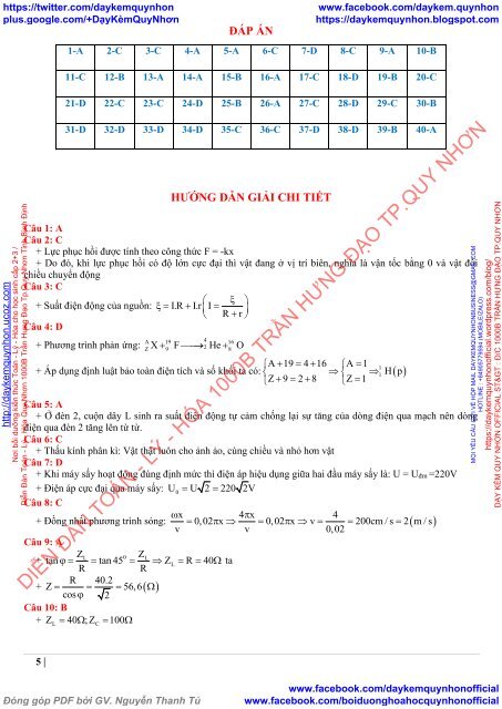 Bộ đề thi thử THPTQG 2019 - Môn Toán, Lý, Hóa, - Cả nước - Có lời giải chi tiết (Lần 14) ( 21 đề ngày 17.04.2019 )