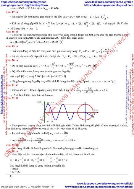 Bộ đề thi thử THPTQG 2019 - Môn Toán, Lý, Hóa, - Cả nước - Có lời giải chi tiết (Lần 14) ( 21 đề ngày 17.04.2019 )