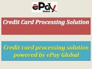 Credit Card Processing Solution