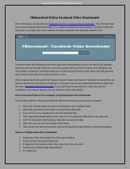 fbdownload Online facebook video downloader