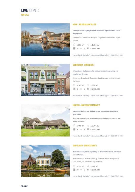 LIVE ICONIC - Sotheby's International Realty Netherlands