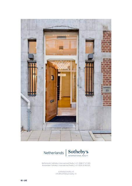 LIVE ICONIC - Sotheby's International Realty Netherlands