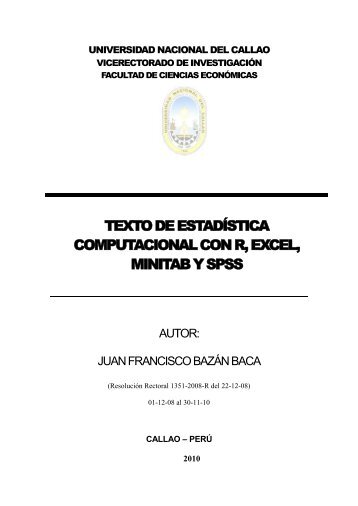 TEXTO DE ESTADÍSTICA COMPUTACIONAL CON R, EXCEL ...