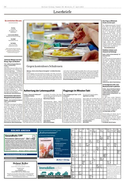 Berliner Zeitung 17.04.2019