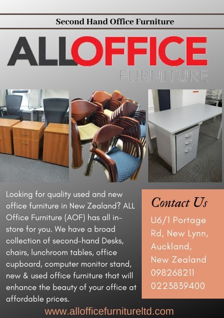 Second Hand Office Furniture